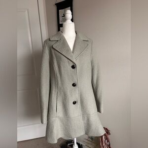 Kenzie ruffle pea coat